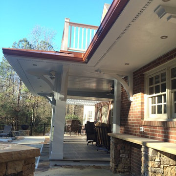 Pool cabana,deck,arbor