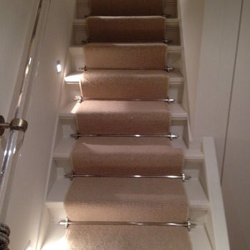 Installing Carpet to Stairs as a Runner with Stair Rods