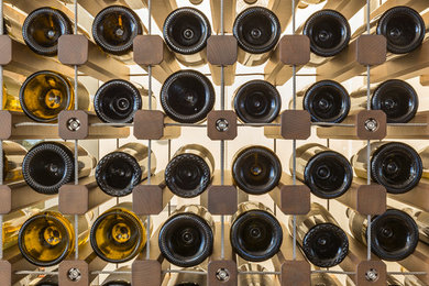 Inspiration for a contemporary wine cellar remodel in San Francisco