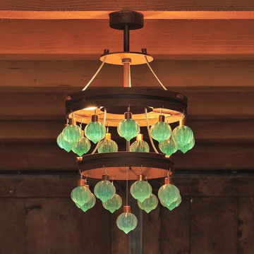 Chandelier in Green