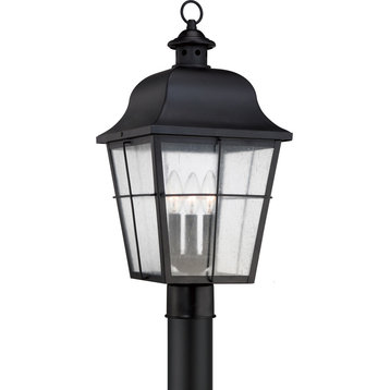 Quoizel Lighting MHE9010K Millhouse - 3 Light Outdoor Post Light