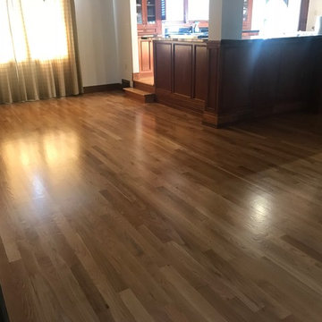 Red Oak Resurfaceing Sand And Finish Natural Water base