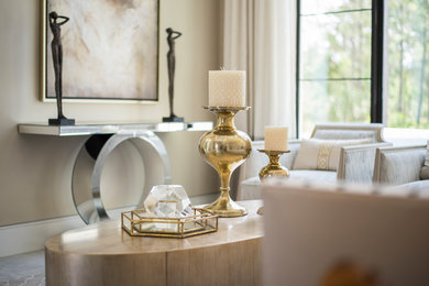 Large transitional foyer photo in Orlando