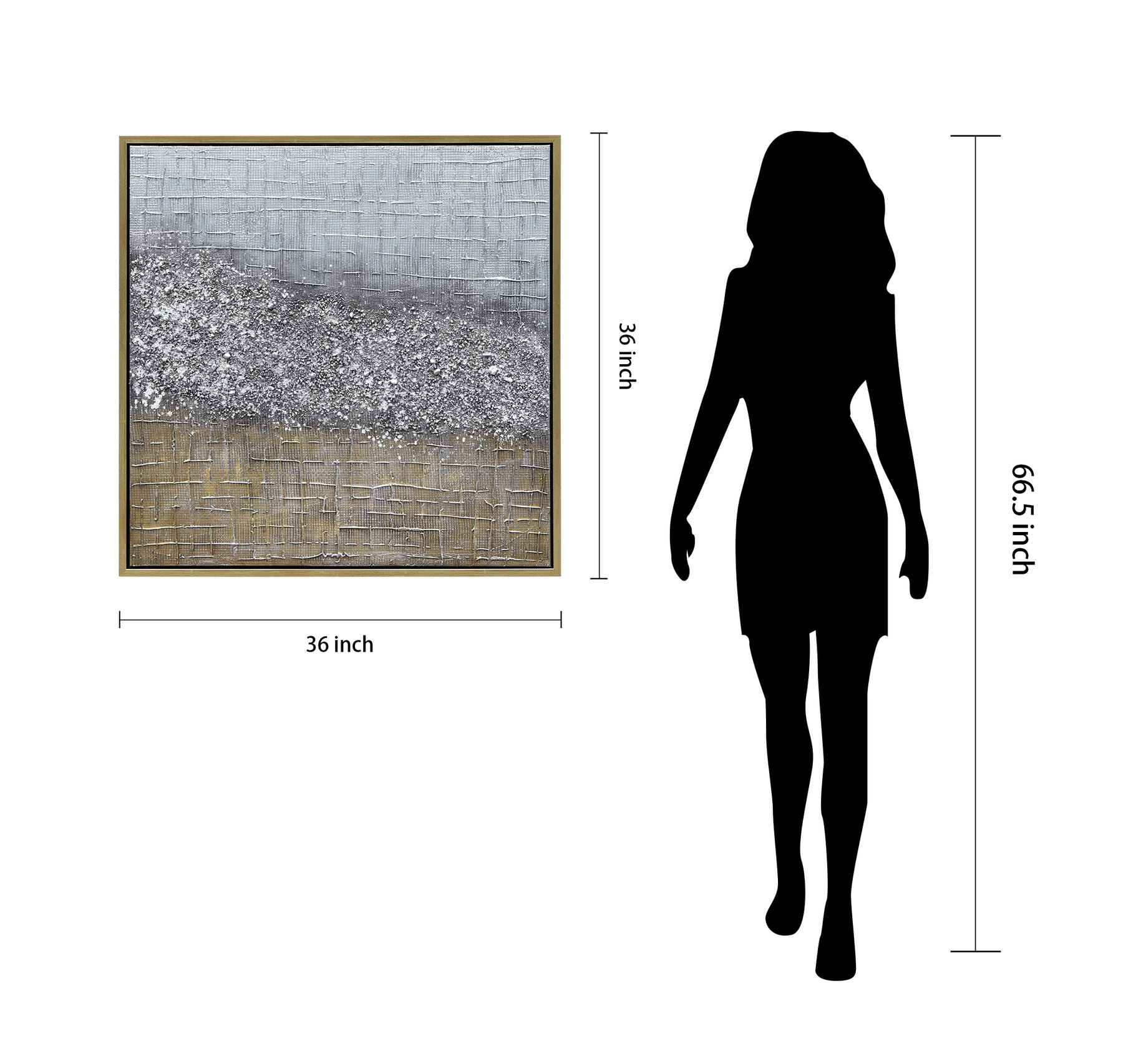 Matter Abstract Textured Metallic Hand Painted Wall Art by Martin Edwards
