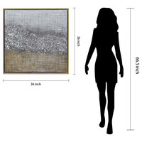 Matter Abstract Textured Metallic Hand Painted Wall Art by Martin Edwards