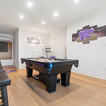 Modern Elegance: Basement Remodel with Custom Kitchen & Luxe Detailscvcv
