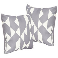 Betty Outdoor Abstract 17.75" Square Cushion, Set of 2