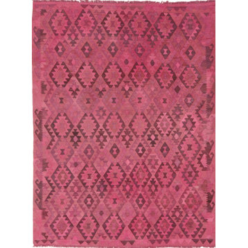 Oriental Kilim Afghan Heritage Limited 9'5"x7'2" Hand Woven Rug