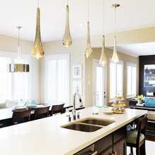 Pendants & Chandelier combination ideas