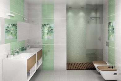 Оформление ванной комнаты в эко стиле