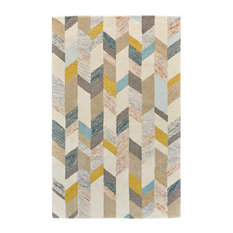 Binada Rug, Gray and Gold, 5'x8'