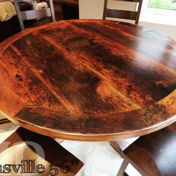Round Reclaimed Wood Tables - Products