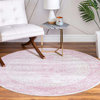 Traditional Vienna Runner 2'0"x8'8" Bubble Gum Area Rug