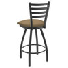 XL 410 Jackie 30 Swivel Bar Stool with Pewter Finish and Canter Sand Seat