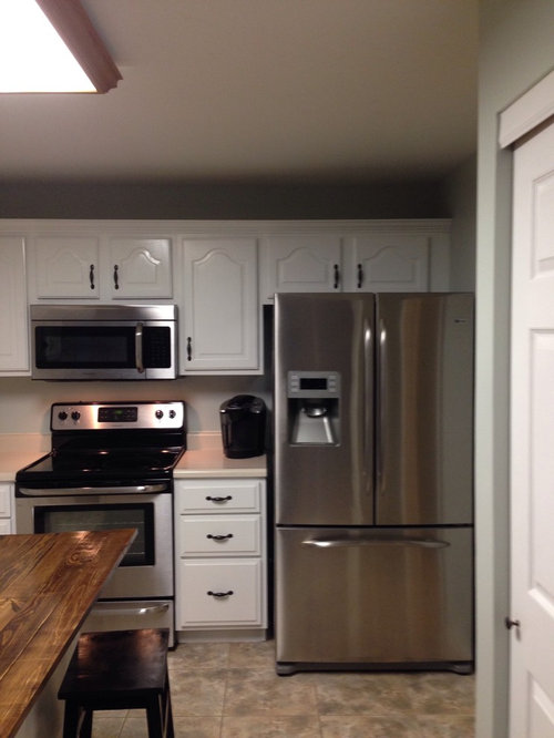 Cabinet Above Refrigerator, How To Install Kitchen Cabinets Over Fridge