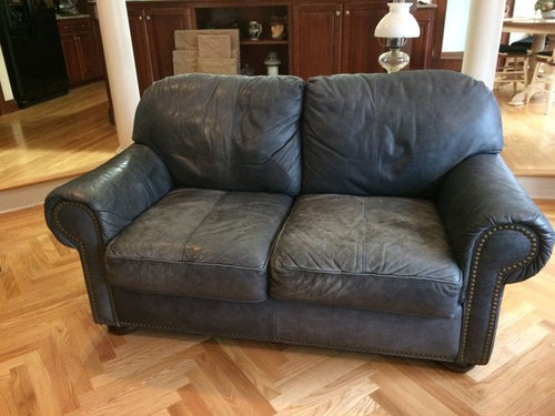 Does This Leather Sofa Look Tastefully Aged Or Trashed