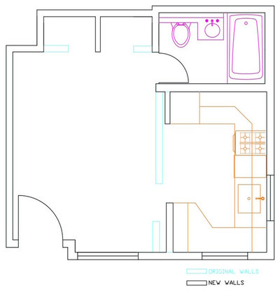 План этажа Tour: Smart Storage for a Compact Weekend Beach Studio