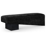 Meridian Furniture - Alora Upholstered Bench, Black, Black Finish - Indulge in the allure of the Black Fabric Alora Bench by Meridian Furniture. Its captivating design and luxurious Black Fabric elevate any space with effortless elegance. Crafted with precision and durability in mind, this stunning piece becomes the focal point of gatherings, fostering moments of connection and warmth. Embrace sophistication and style with the Alora Bench, a testament to exquisite taste and timeless beauty.