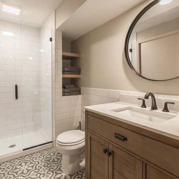 Basement Transformation | Theater | Game Room | Guest Bedroom | Full Bathroom