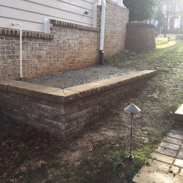 Wall / cement pad