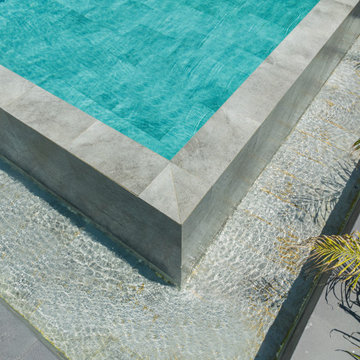 Antique Grey Porcelain Tiles - Bodrum,Mugla Villa