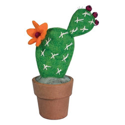 Wild Woolies (G) - Felt Small Prickly Pear Catcus - Decorative Objects And Figurines