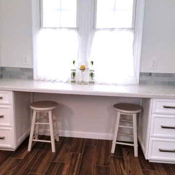 Small galley kitchen reconfiguration in Los Angeles