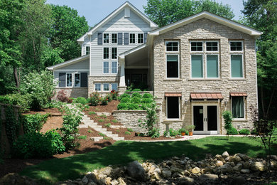 Inspiration for a timeless exterior home remodel in Chicago