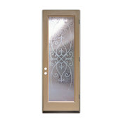 Glass Front Entry Door Sans Soucie Art Glass Corazones 3D