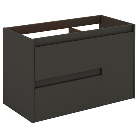 WS Bath Collections Ambra 90 Base Ambra 35" Single Wall Mounted - Gloss