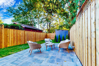 Complete backyard renovation in East York