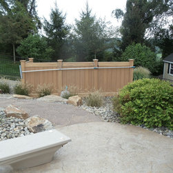 Composite Pool Equipment Enclosure - Home Fencing And Gates