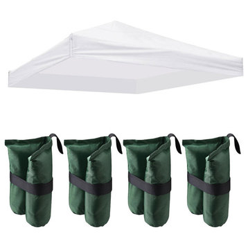 InstaHibit 9.6x9.6 Ft Pop up Canopy Top with 4 Sand Bags Outdoor Yard Beach