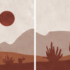 Desert Moon Diptych, 2-Piece Set, 30x45 Panels
