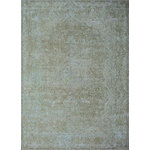 Noori Rug - Fine Vintage Distressed Milena Brown Rug 9'8"x13'3" - Indicative of an antique heirloom, this charismatic area rug instantly adds artful elegance to any ensemble. While its intricate and distressed Persian-inspired motif effortlessly stands out. To extend the life of this rug, we recommend to always use a rug pad. Professional cleaning only