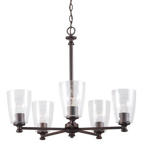 Capital Lighting 440951-506 Myles 5 Light 27"W Chandelier - Bronze