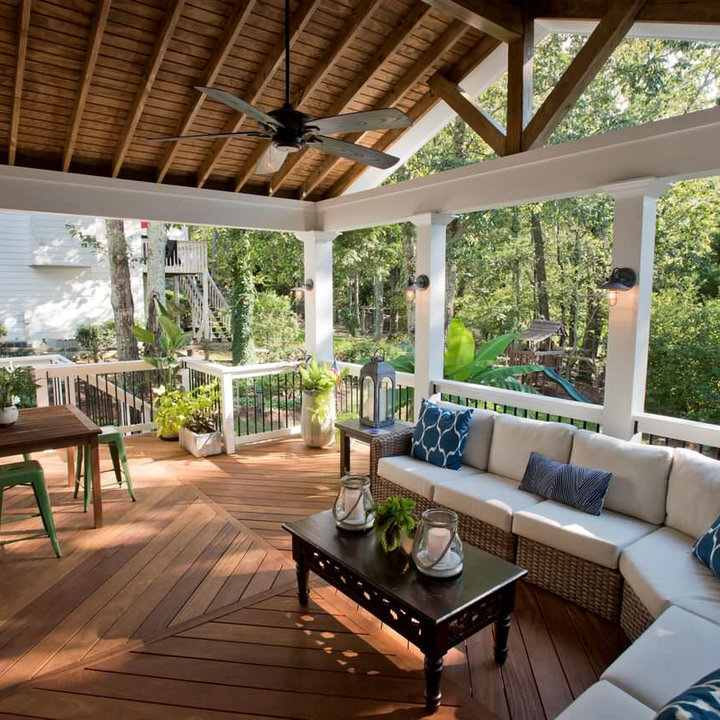 75 Beautiful Back Porch Design Ideas & Pictures