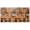 Multicolor Timber 3D Wall Panels, Set of 5, Covers 25.6 Sq Ft