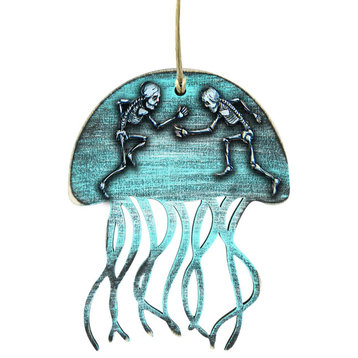 Dancing Skeletons Jellyfish  Ornaments, Set of 3, Ornament