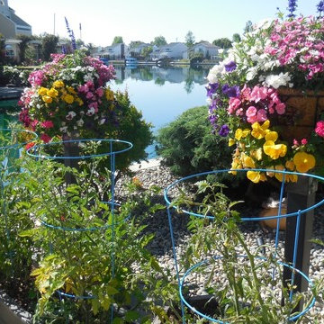 RAISED FLOWER BASKETS and VEGETABLES