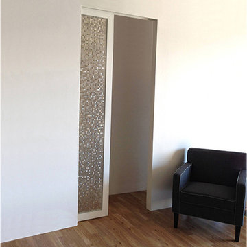 Layered Glass - Pocket Doors