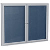 Ghent's Vinyl 36" x 48" 2 Door Enclosed Bulletin Board in Navy