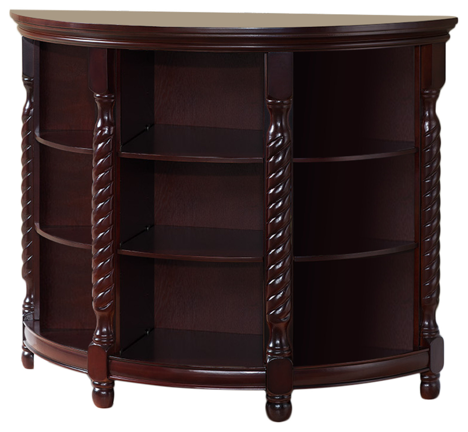 High Class Table Design Famke Wood Console Table, Cherry - Traditional - Console Tables - by ...