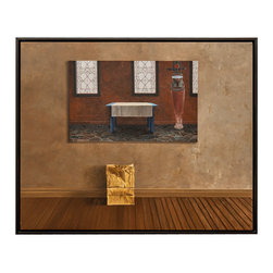 Ron Porter Painting with Mummy and Brown Bag - Paintings