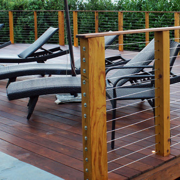Cable Rail on Ipe Deck