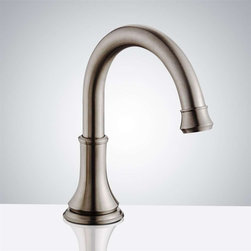 Bathselect Deck Mount Commercial Brushed Automatic Sensor Faucet Nickel - Showerheads And Body Sprays