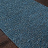 Naturals Solid Pattern Jute Blue/Area Rug (2 x 3)