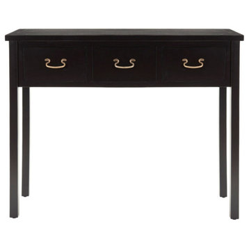 Lou Console With Storage Drawers, Black