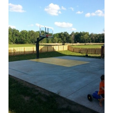 Adam B's Pro Dunk Platinum Basketball System on a 35x35 in basehor, KS