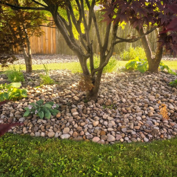 River Rock Landscaping Installation - Niskayuna, NY
